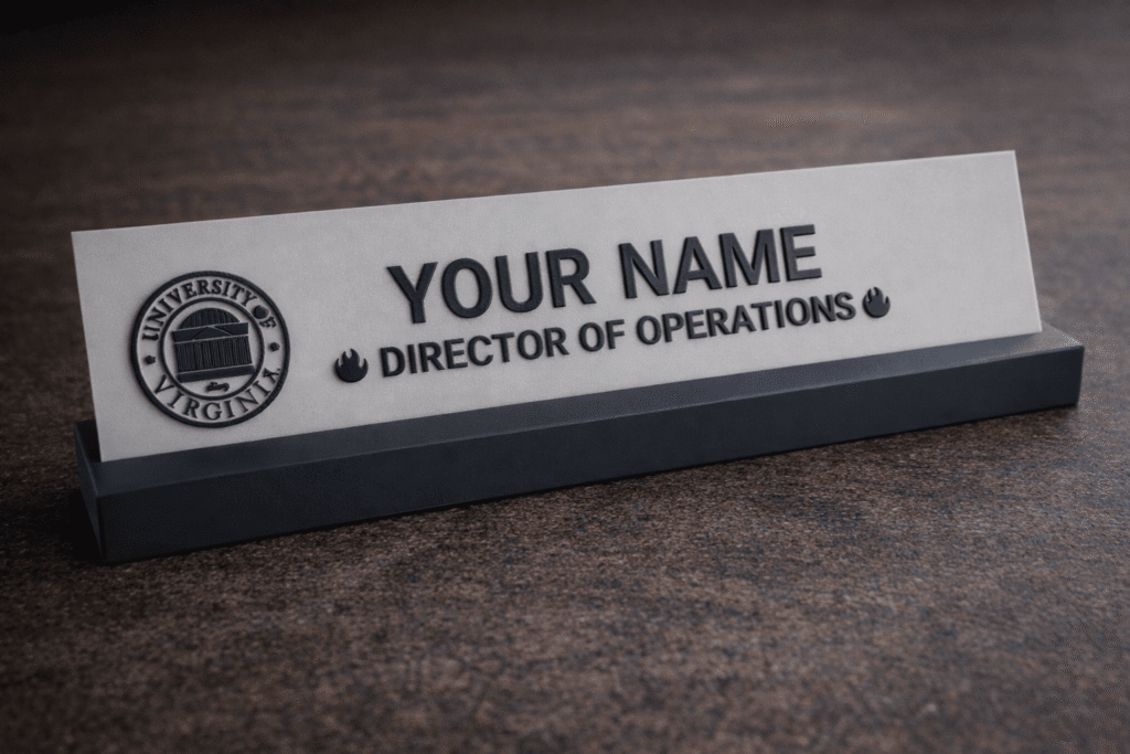 Personalized Desk Nameplate